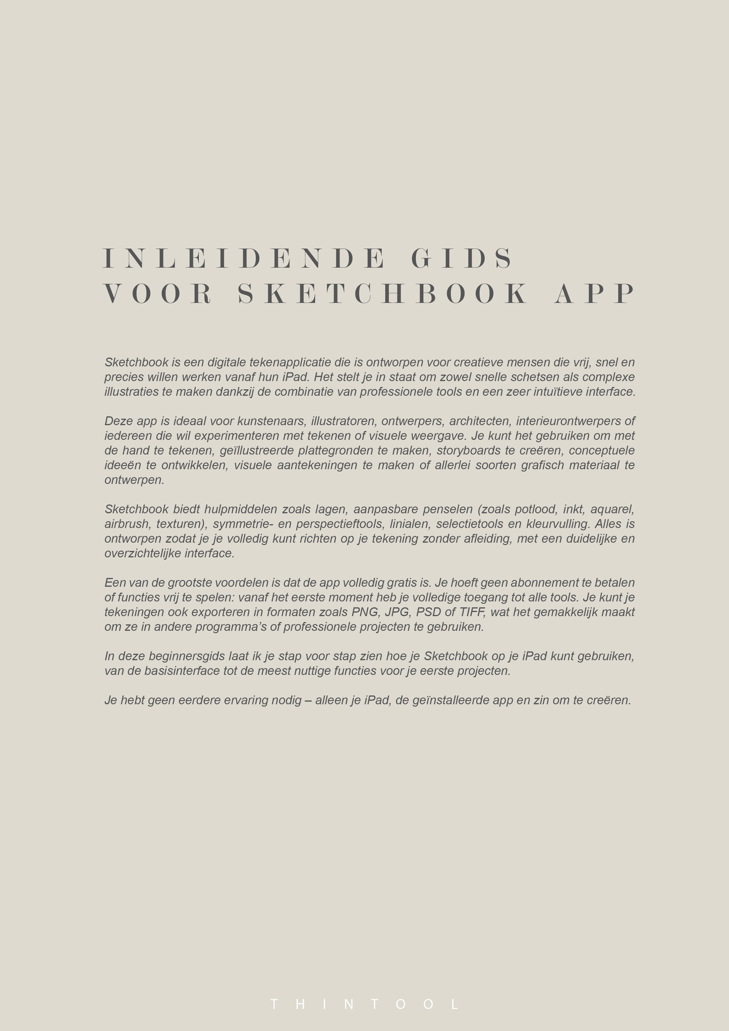 Sketchbook App Guide (Dutch)