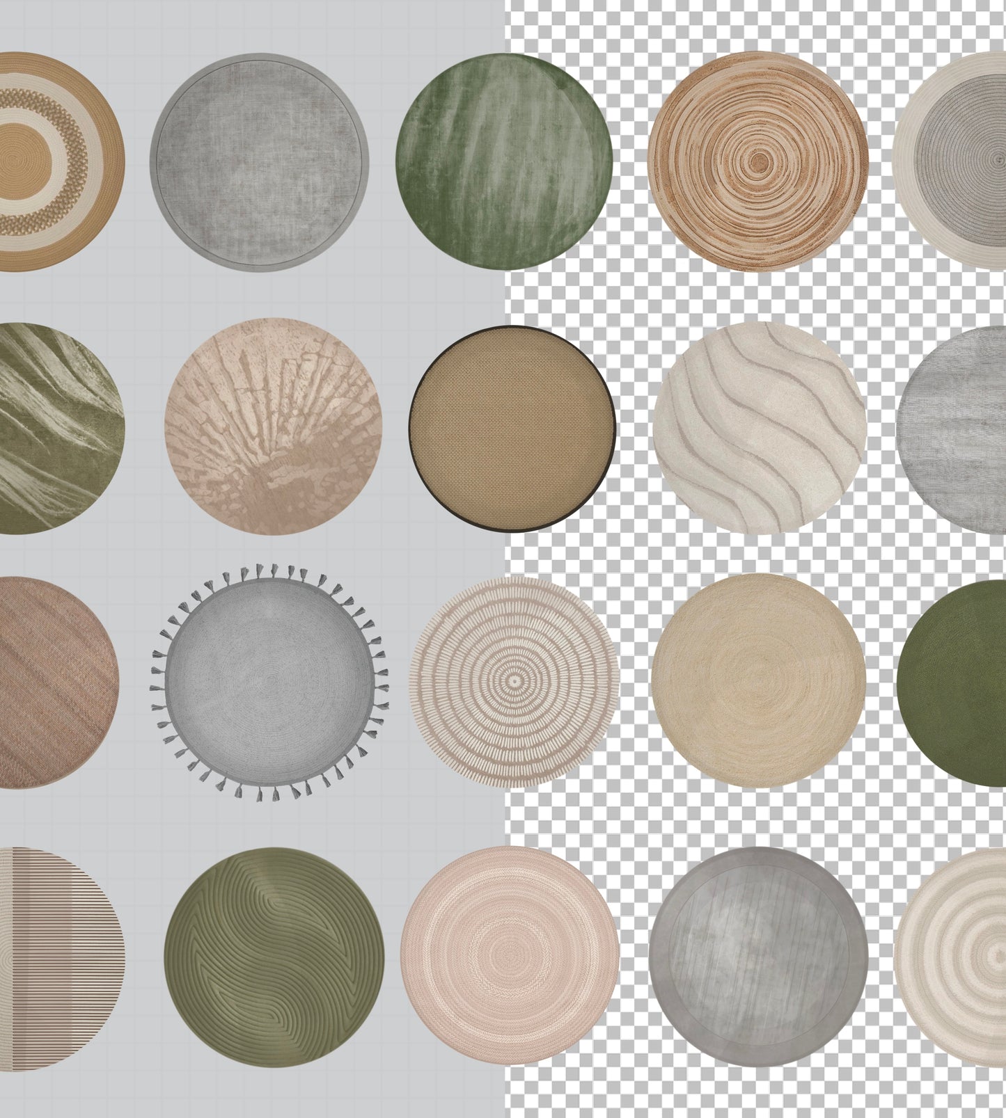 Round carpets Nº1