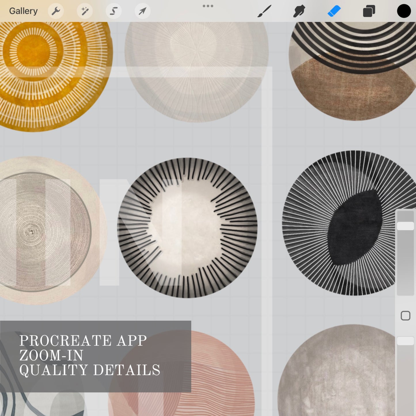 Round carpet set Nº1