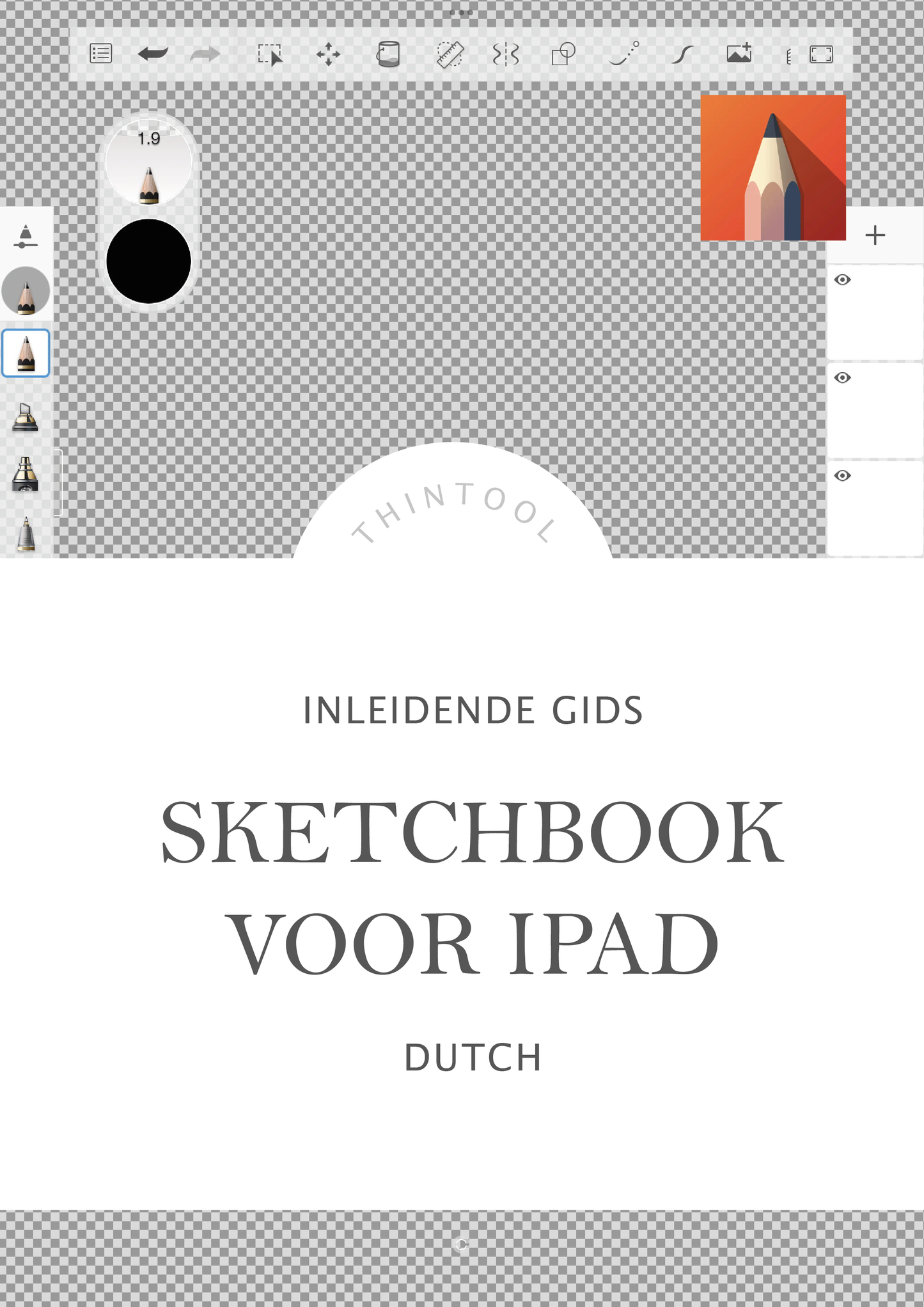 Sketchbook App Guide (Dutch)