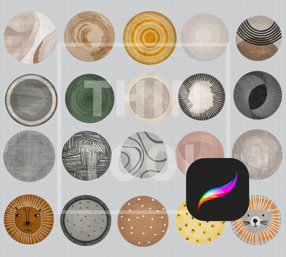 Round carpet set Nº1