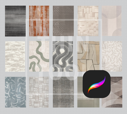 Rectangular carpet set Nº1