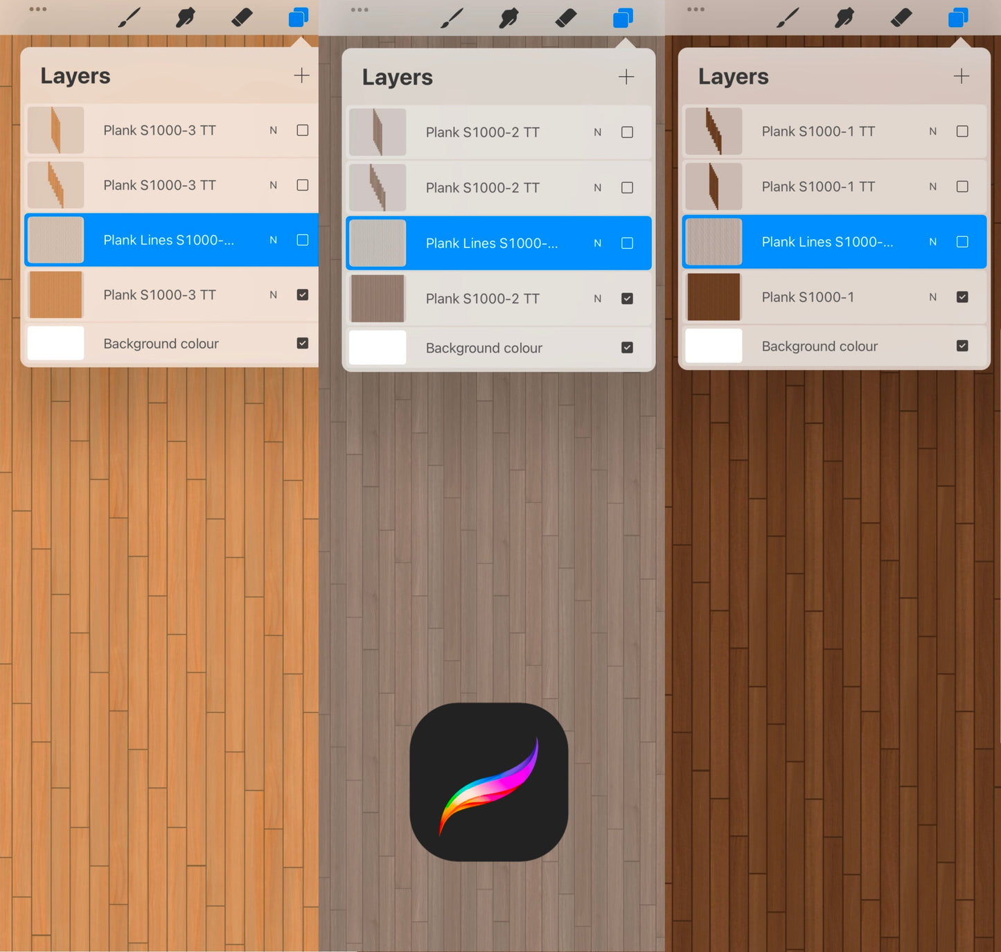 Wooden Floor Procreate App