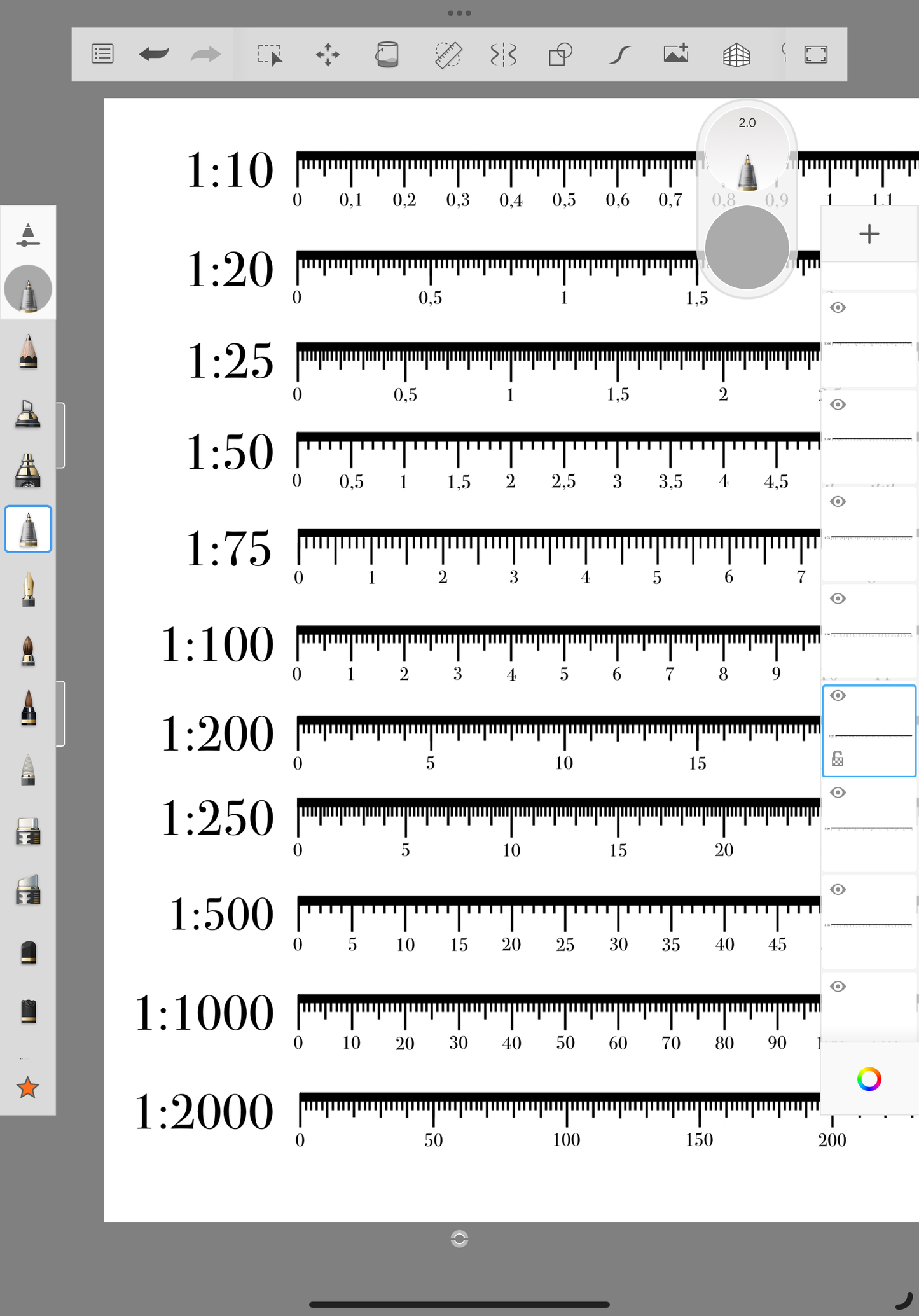 Scale Ruler