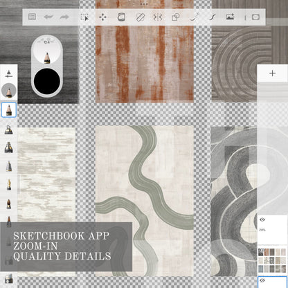 Rectangular carpet set Nº1